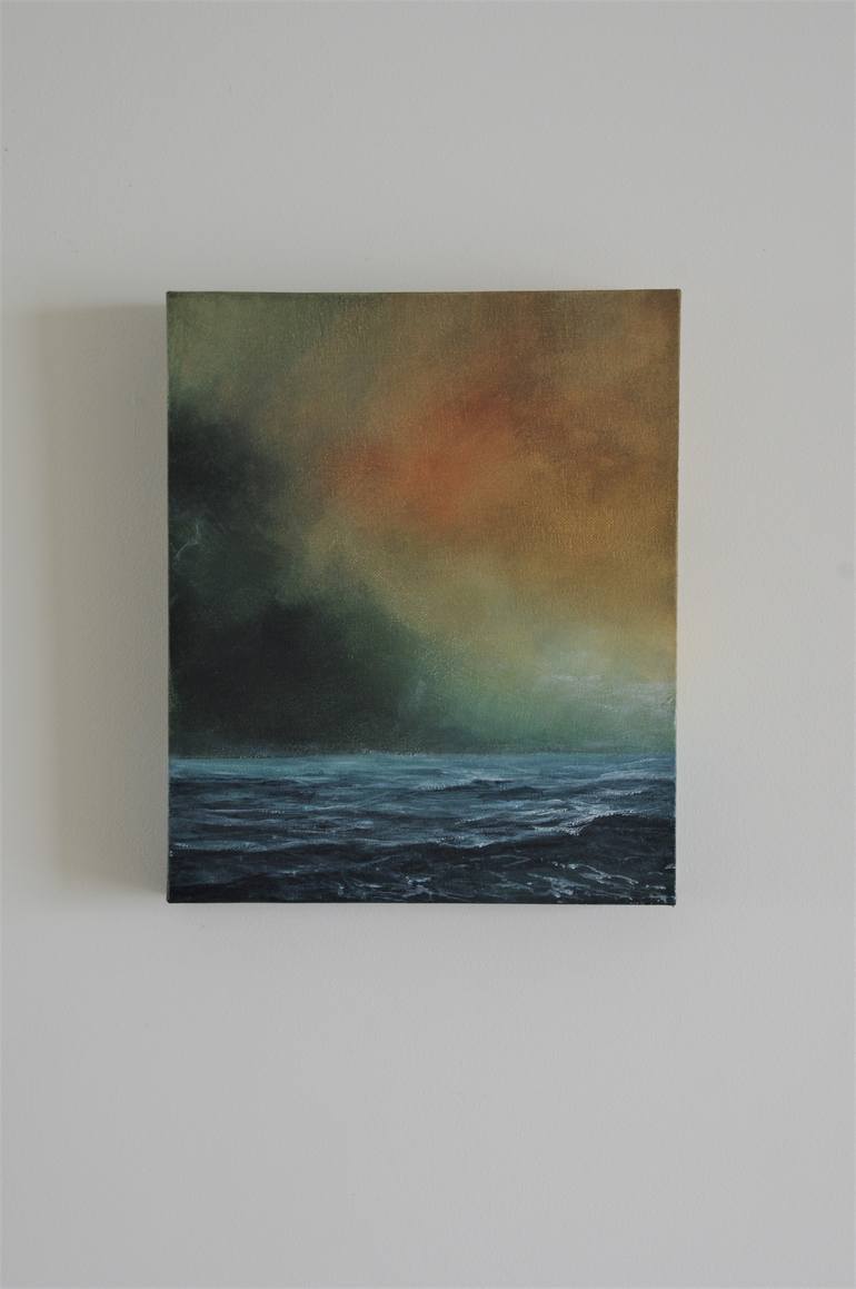 Original Abstract Seascape Painting by Geoff Winckle