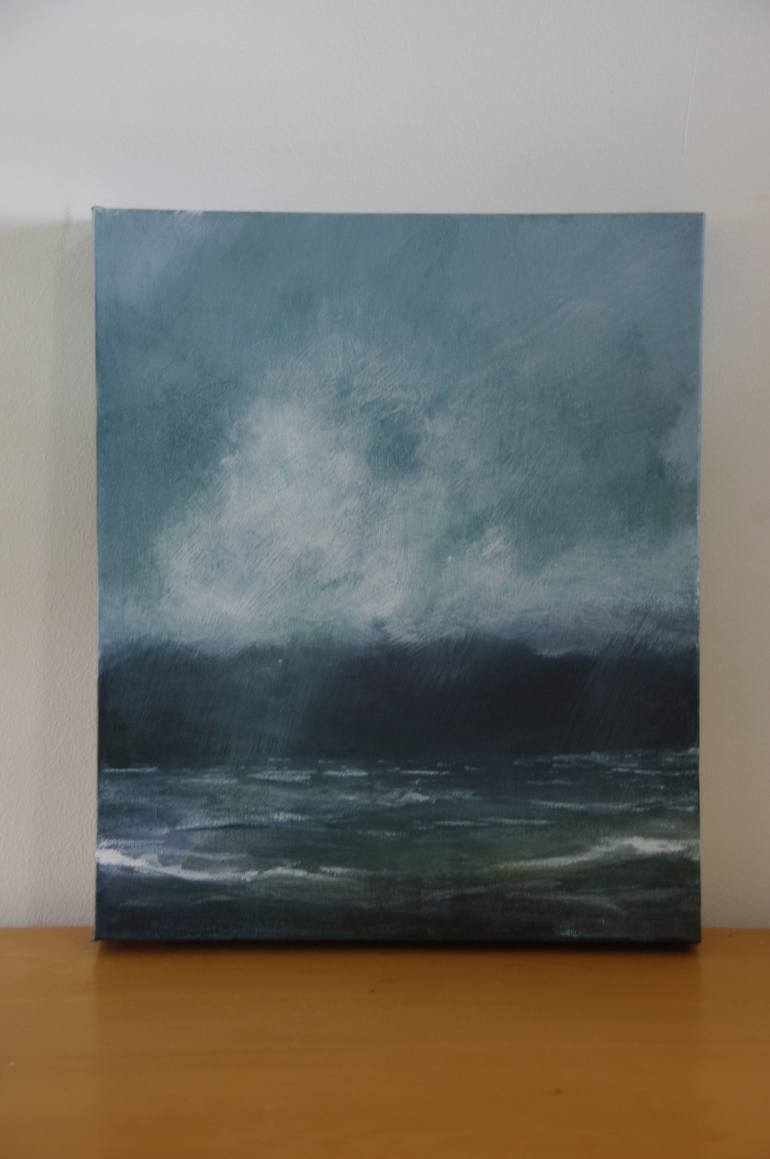 Original Expressionism Seascape Painting by Geoff Winckle