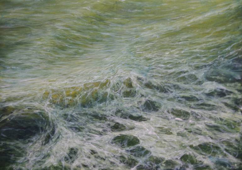 Original Impressionism Seascape Painting by Geoff Winckle
