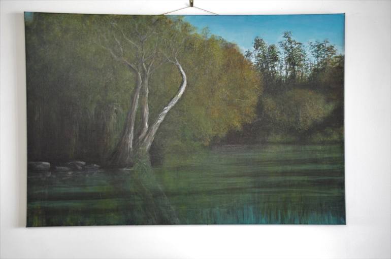 Original Impressionism Landscape Painting by Geoff Winckle