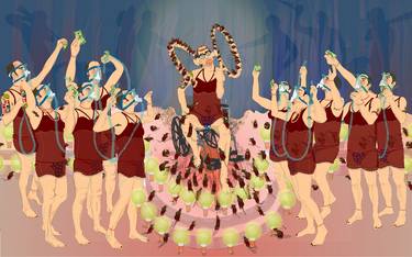 Original Figurative Fantasy Mixed Media by Eric Schwartz