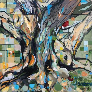 Print of Abstract Expressionism Tree Paintings by Jordan Quintero