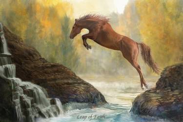 Original Contemporary Horse Digital by Melinda Hughes-Berland