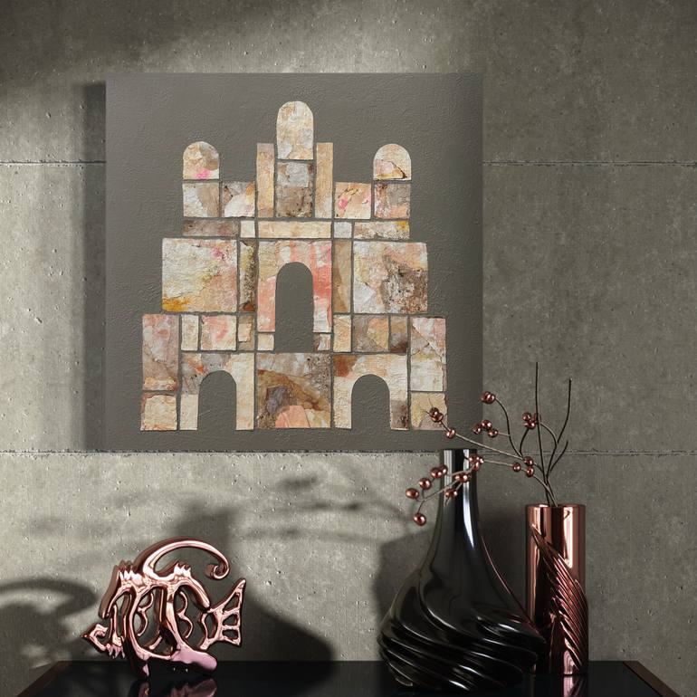 Original Art Deco Architecture Collage by Michael Mathews