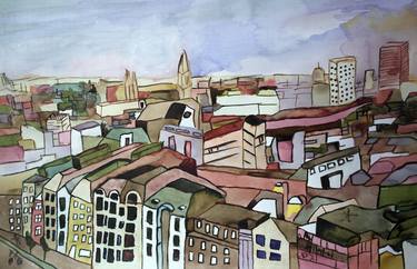Print of Expressionism Cities Paintings by Vaidoto GEGEMOTAS