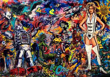 Original Popular culture Painting by Roger Campbell