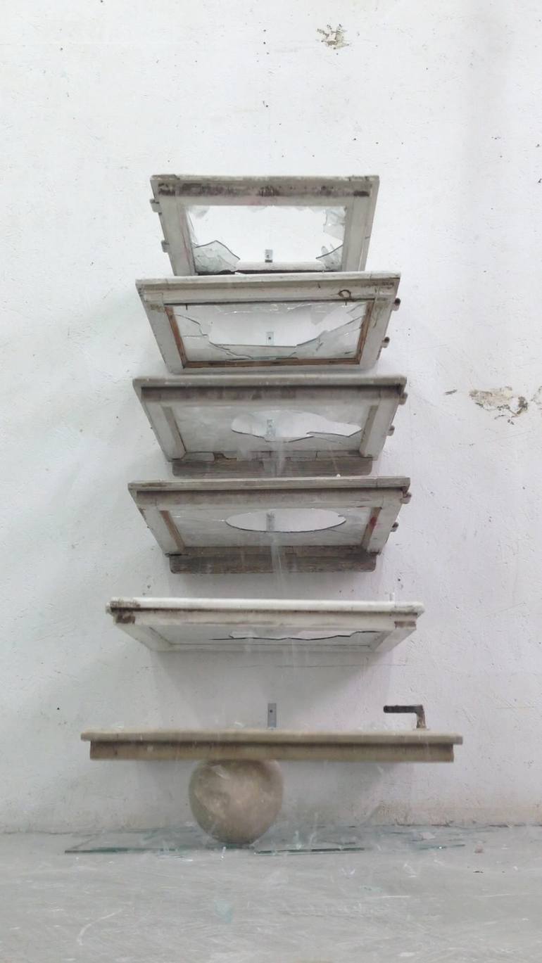 Original Conceptual Abstract Installation by Tripon Raul