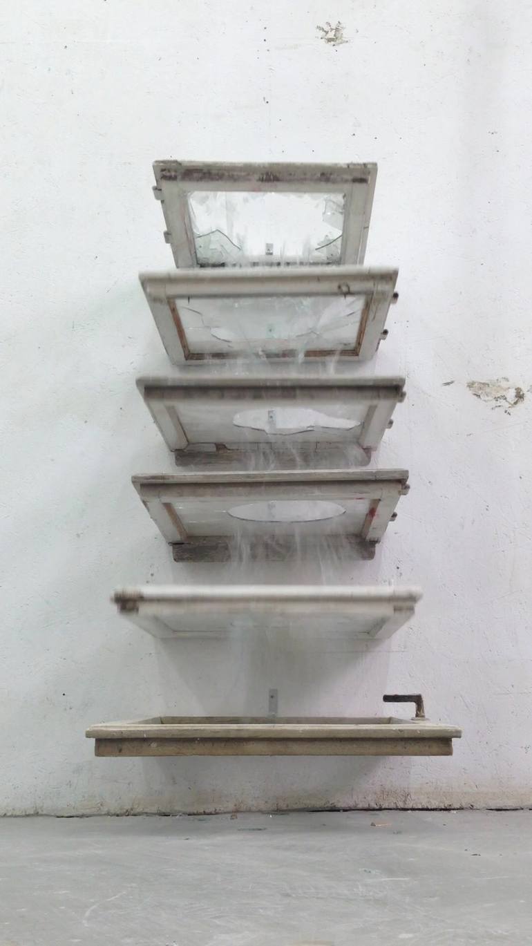 Original Conceptual Abstract Installation by Tripon Raul