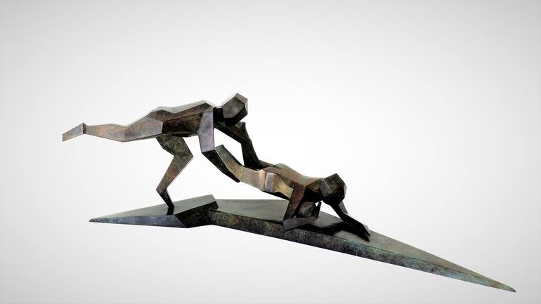 Original Sport Sculpture by Jacob Chandler