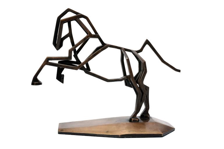 Original Abstract Horse Sculpture by Jacob Chandler