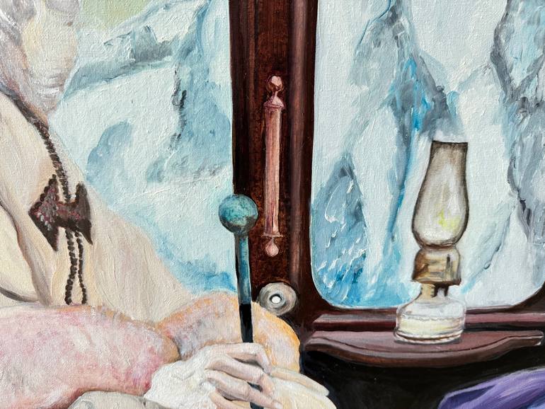 Original Romanticism Still Life Painting by Krystyna Jaszke