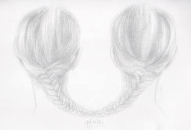 Twins (silverpoint study) thumb