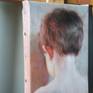 A back portrait of a little boy
Oil on canvas (linen)