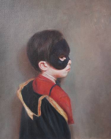 Study for "Little boy with mask" thumb