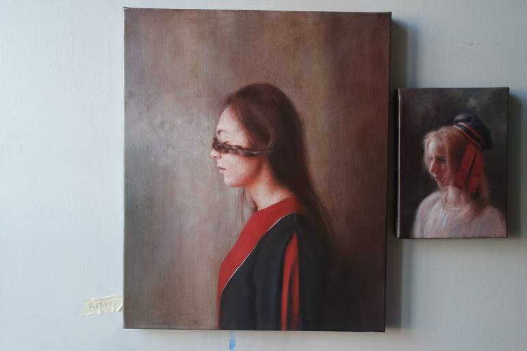 Original Portrait Painting by Anna Madia