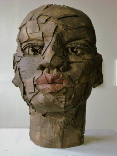 Original Expressionism Portrait Sculpture by simone spicer