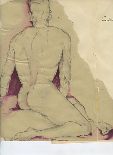 male nude seated thumb