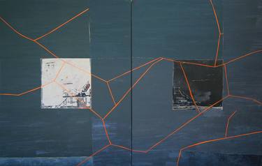 Original Abstract Architecture Paintings by Heny Steinberg