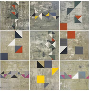 Print of Abstract Geometric Paintings by Heny Steinberg