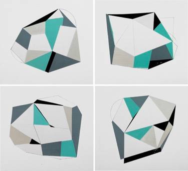 Original Geometric Paintings by Heny Steinberg