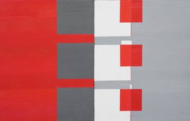 Original Abstract Geometric Paintings by Heny Steinberg