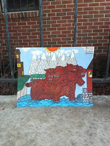Original Conceptual Religion Mixed Media by Isaac Bivines