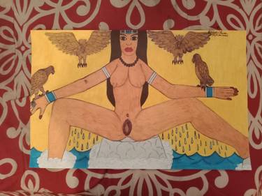 Original Fine Art Fantasy Drawing by Isaac Bivines