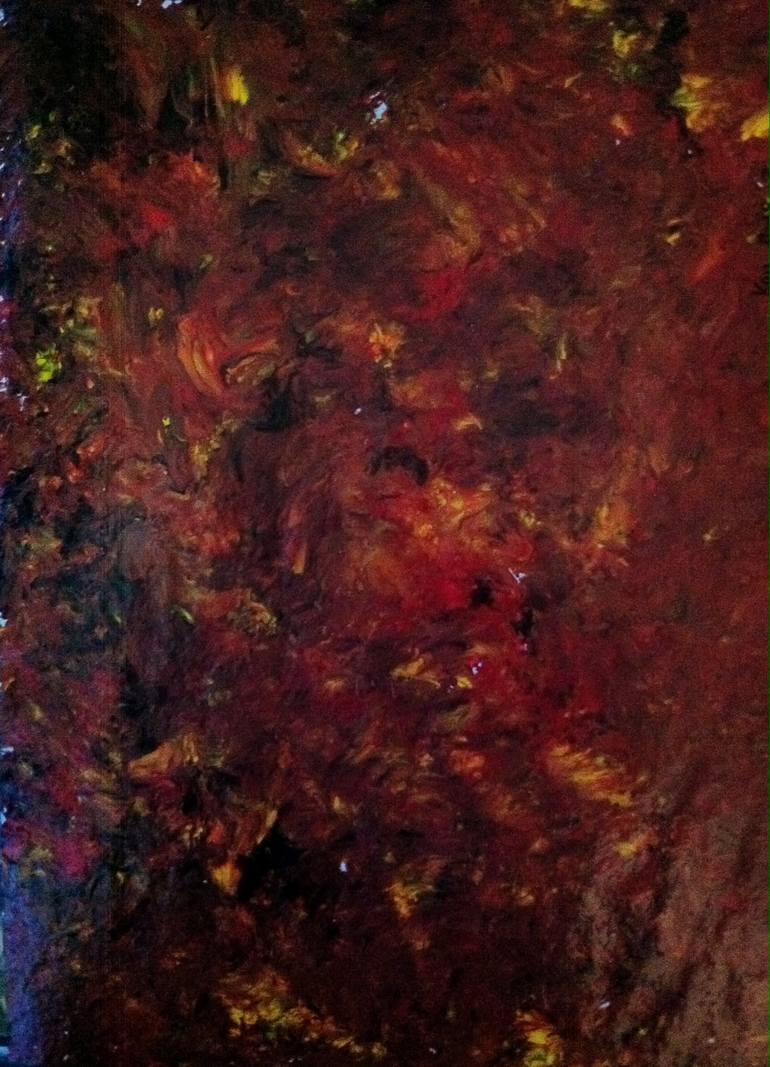 Abstract Canvas Art painting called Dantes Inferno by Seb