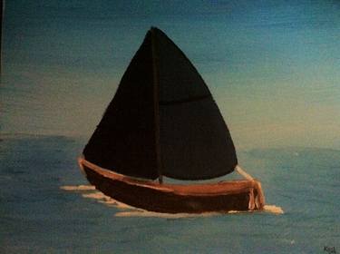 Sailboat #4 - Blue thumb