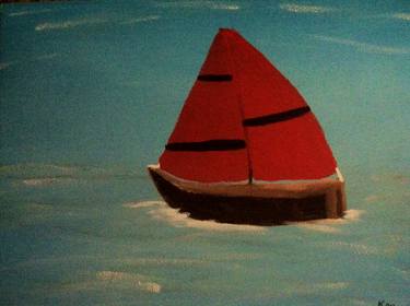 Sailboat #3 - red thumb