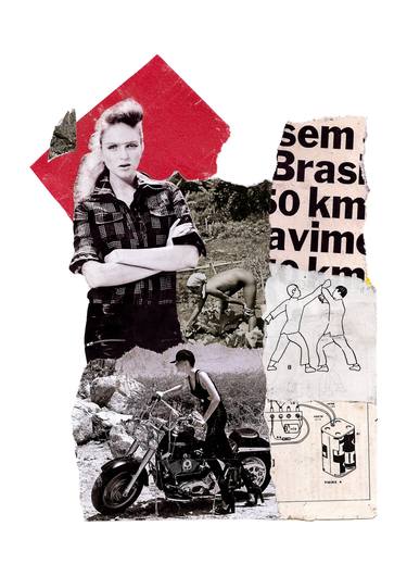 Print of People Collage by Tchago Martins
