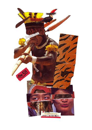 Original World Culture Collage by Tchago Martins