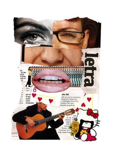 Print of Music Collage by Tchago Martins