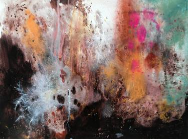 Original Abstract Expressionism Abstract Paintings by Supmanee Chai