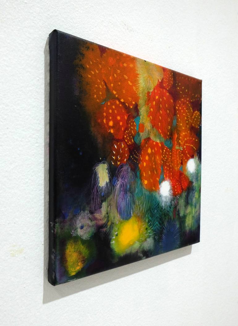 Original Impressionism Abstract Painting by Supmanee Chai