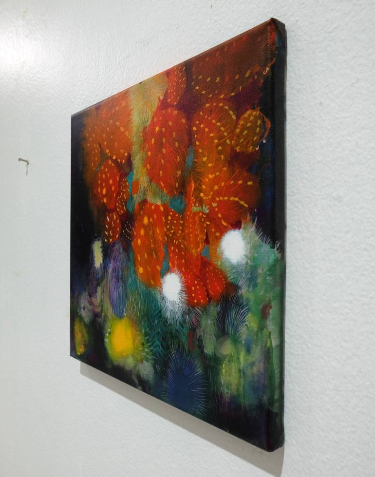 Original Impressionism Abstract Painting by Supmanee Chai