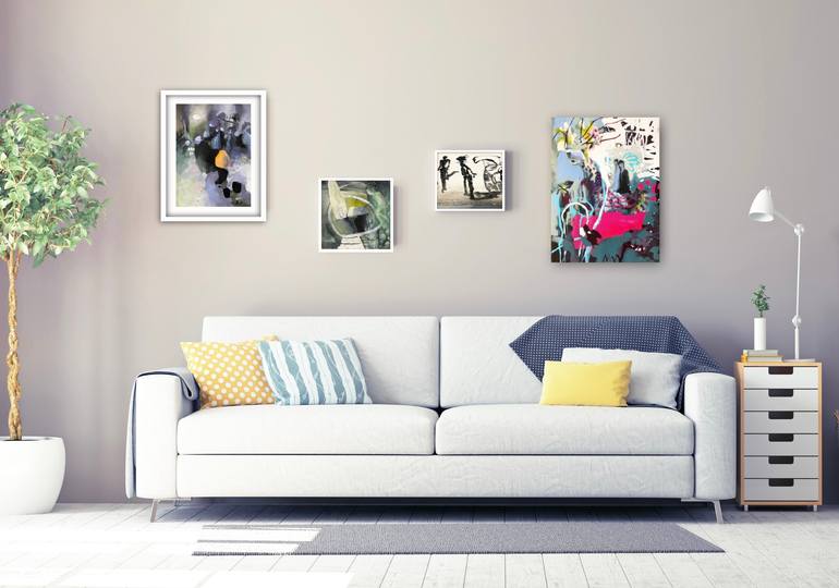 Original Abstract Fantasy Painting by Yuet-Lam Tsang