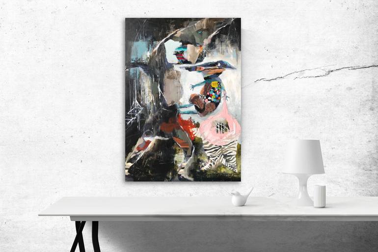 Original Abstract Fantasy Painting by Yuet-Lam Tsang