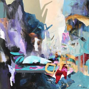 Original Abstract Expressionism Abstract Paintings by Yuet-Lam Tsang