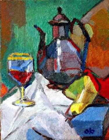 Print of Expressionism Still Life Paintings by aziz basha