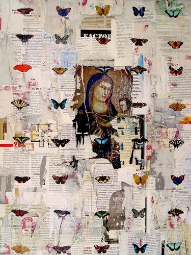 Original Abstract Women Collage by Natalia Kazirelova