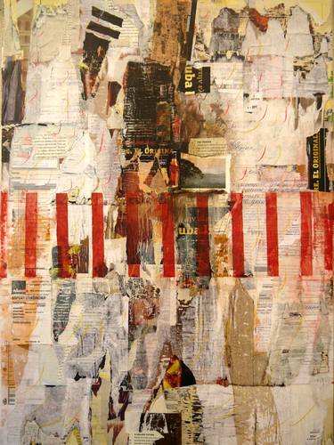 Print of Abstract Expressionism Abstract Collage by Natalia Kazirelova