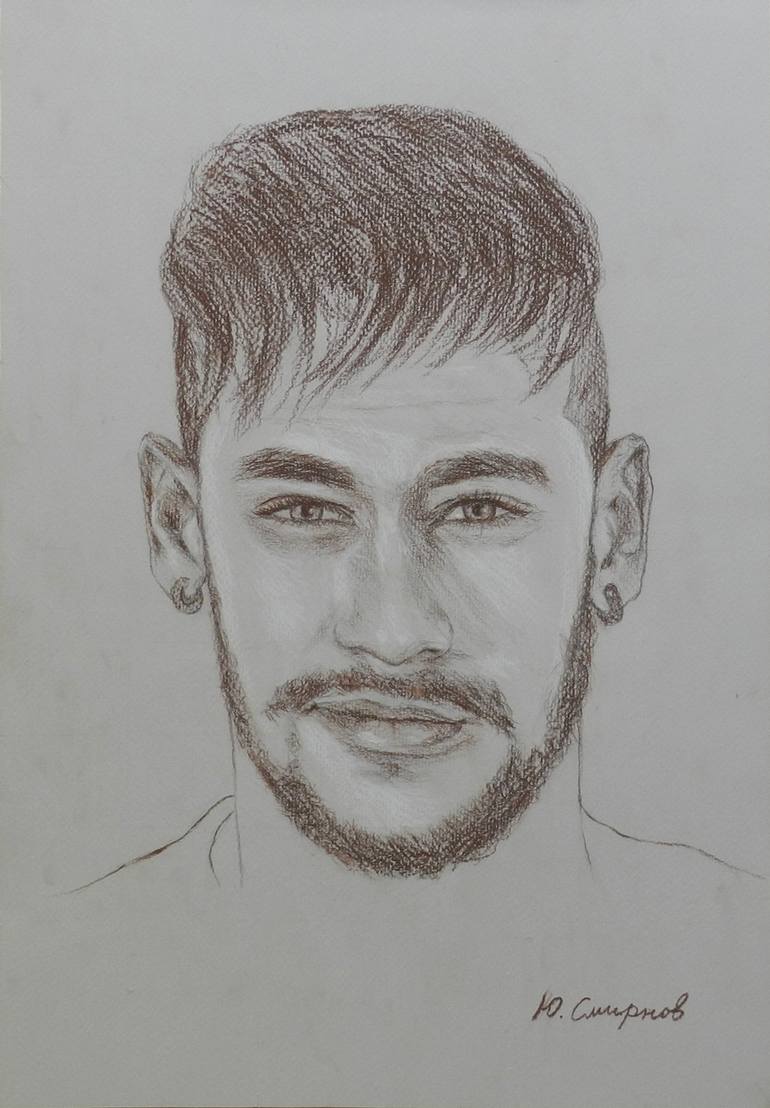 Neymar Drawing by Yury Smirnov | Saatchi Art