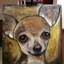Title: Chihuahua
Medium: Acrylic on canvas
Size: 60cm x 60 cm