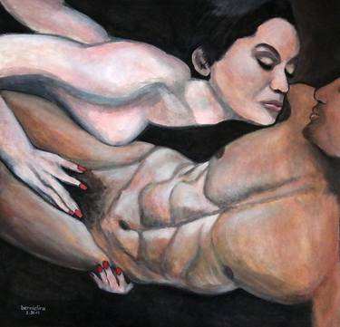 Print of Expressionism Nude Paintings by Bernardo Lira