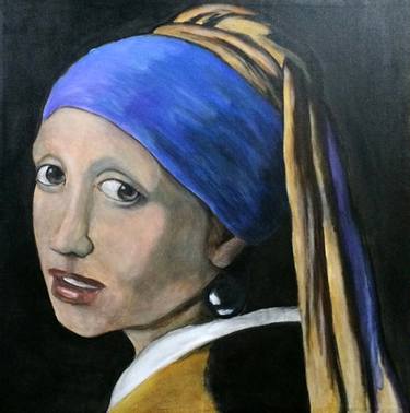 Johannes Vermeer Reproduction of Girl with a Pearl Earring thumb