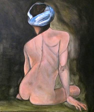 Girl with a Blue Turban (Nude) thumb