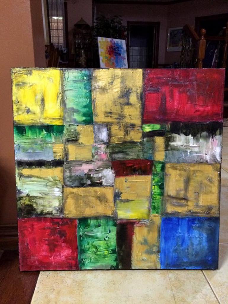 Original Abstract Painting by Bernardo Lira