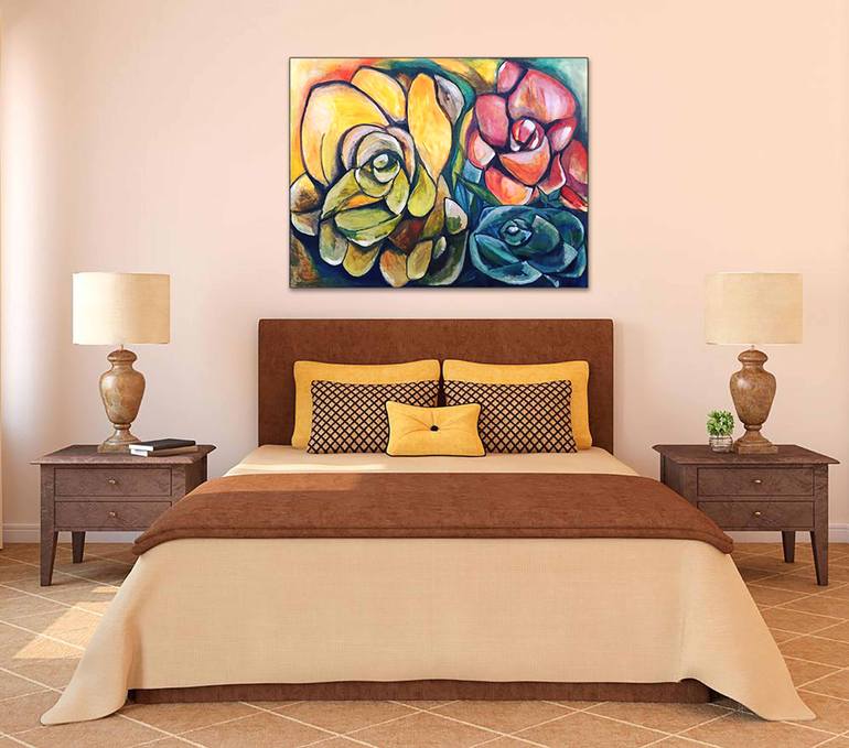 Original Impressionism Floral Painting by Bernardo Lira