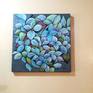 Blooms of lovely hydrangeas. Acrylic on canvas. 24x24 inches.